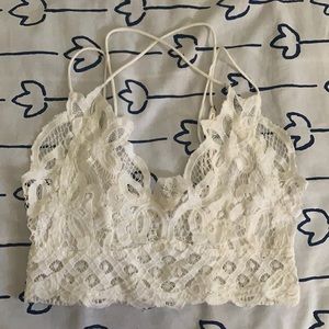 Free People Lace/Crochet Bralette Top